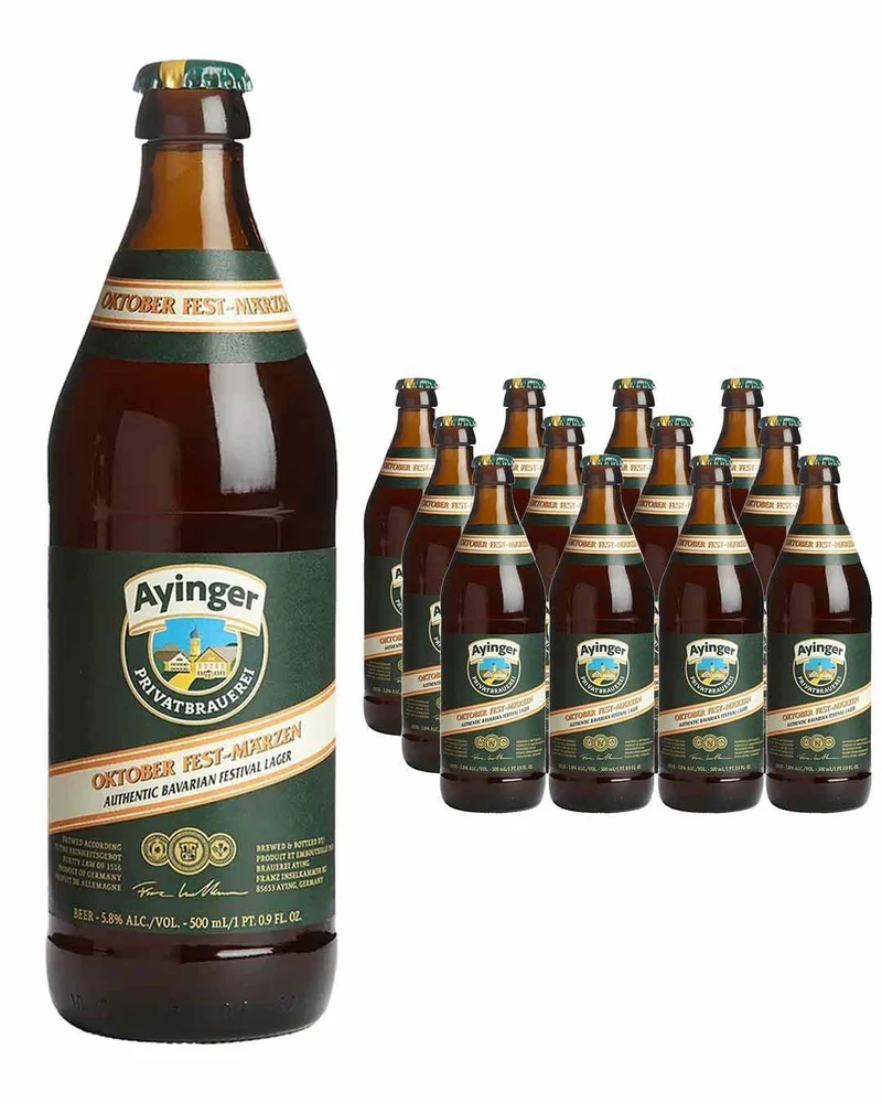Ayinger Oktober Fest-Märzen Beer Bottle Multipack, 12 x 500 ml