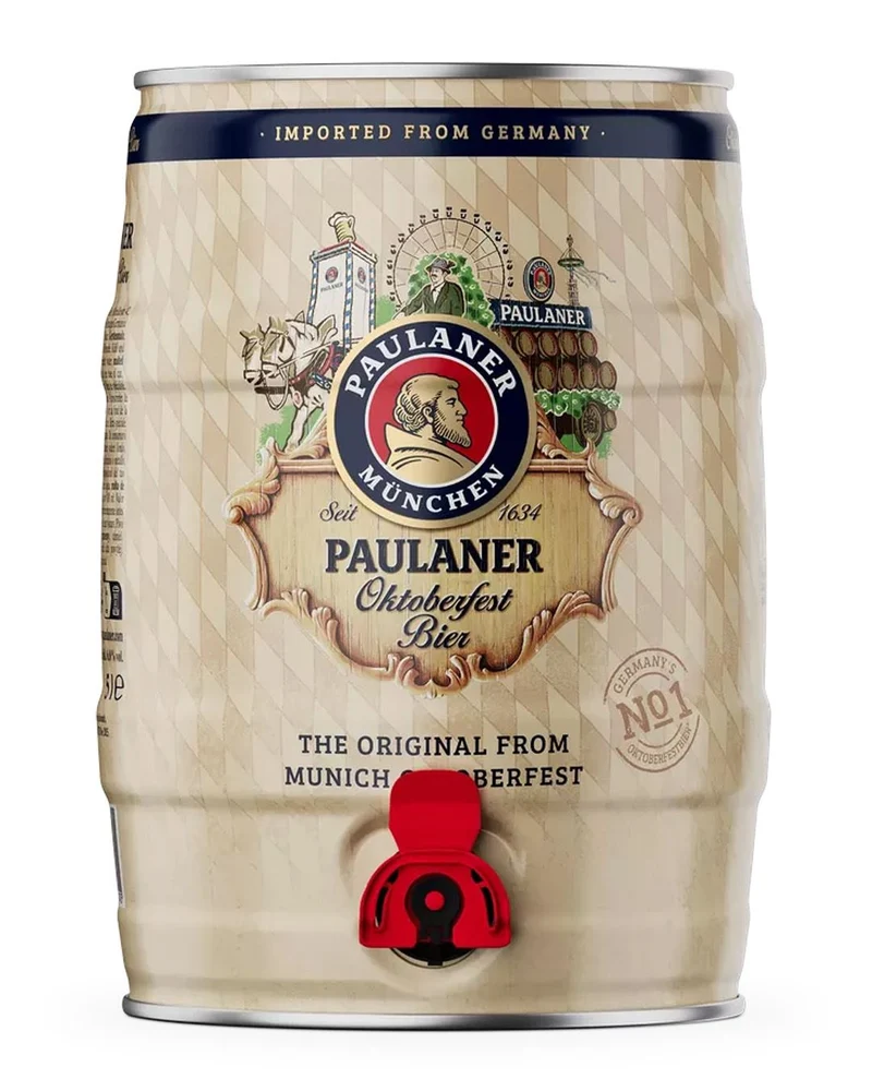 Paulaner Oktoberfest Bier Mini Keg, 5 L