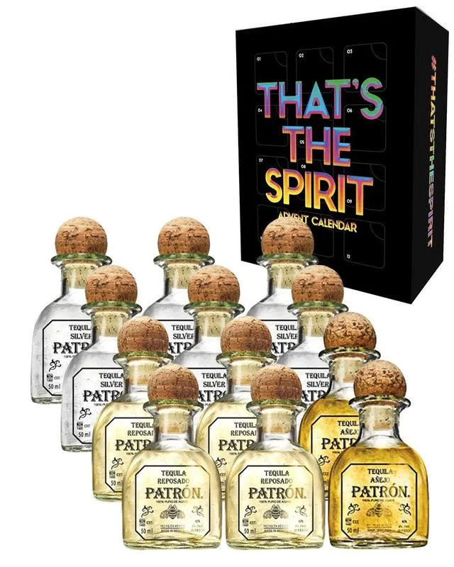Patron Tequila Advent Calendar, 12 x 5 cl