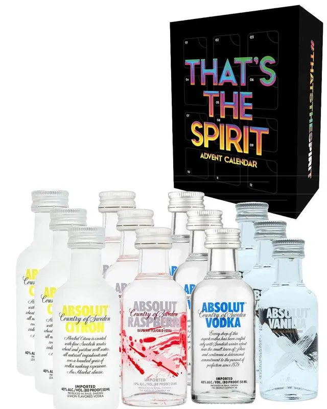 Absolut Vodka Advent Calendar, 12 x 5 cl