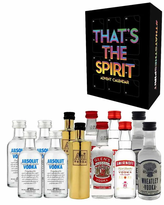 That's The Spirit - Pure Vodka Advent Calendar, 12 x 5 cl