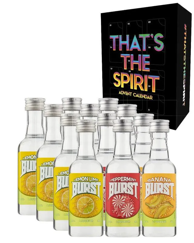 Burst Liqueur Advent Calendar, 12 x 5 cl