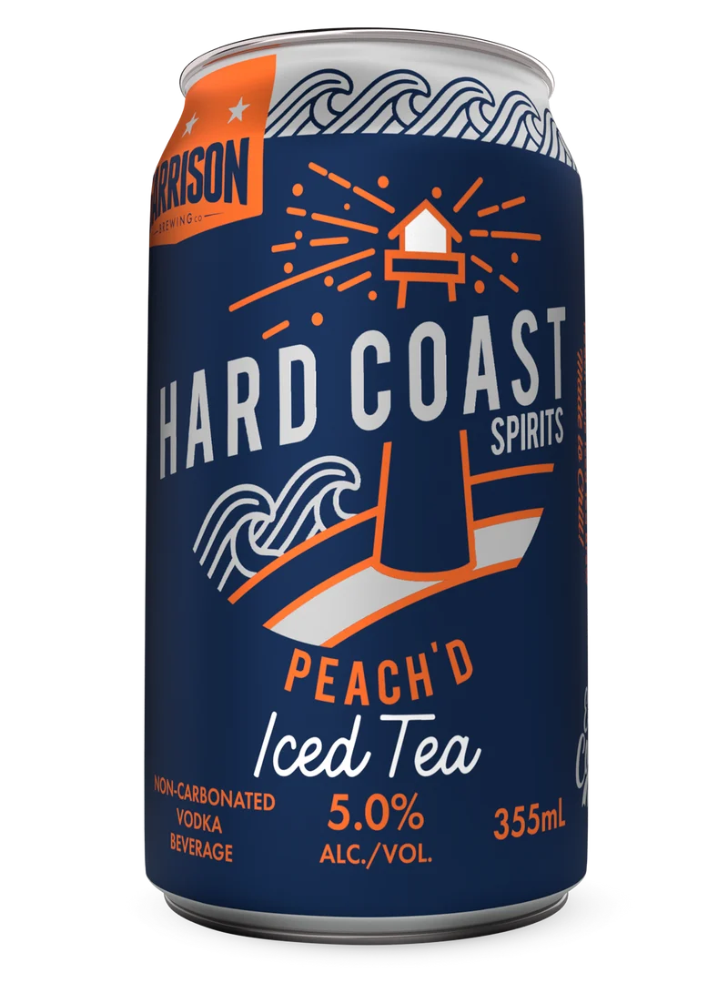 Hard Coast: Peach Iced Tea 355ml can