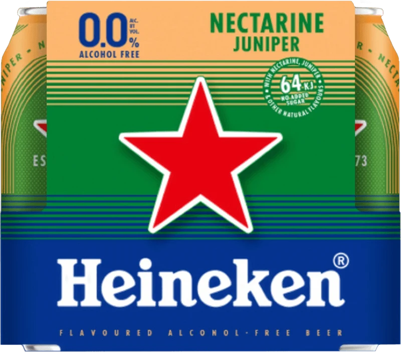 Heineken 0.0 Nectarine Juniper 4Pk 33cl Cans