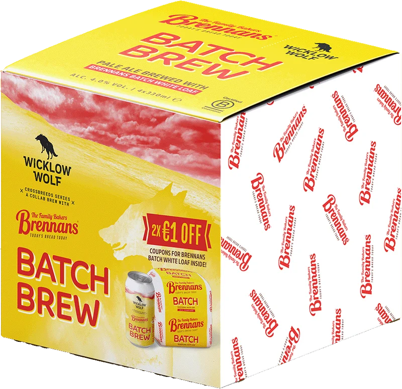 Wicklow Wolf Brennans BatchBrew 33cl Can 4 Pack