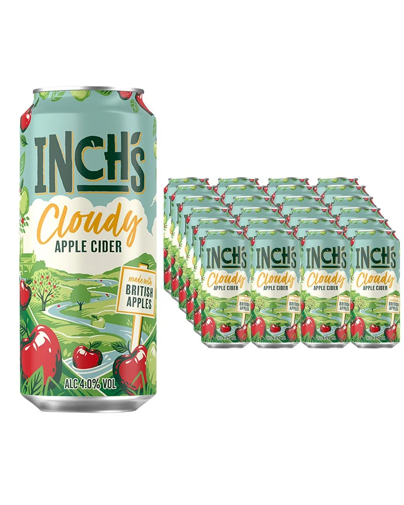 Inch's Cloudy Apple Cider Can Multipack, 24 x 440 ml