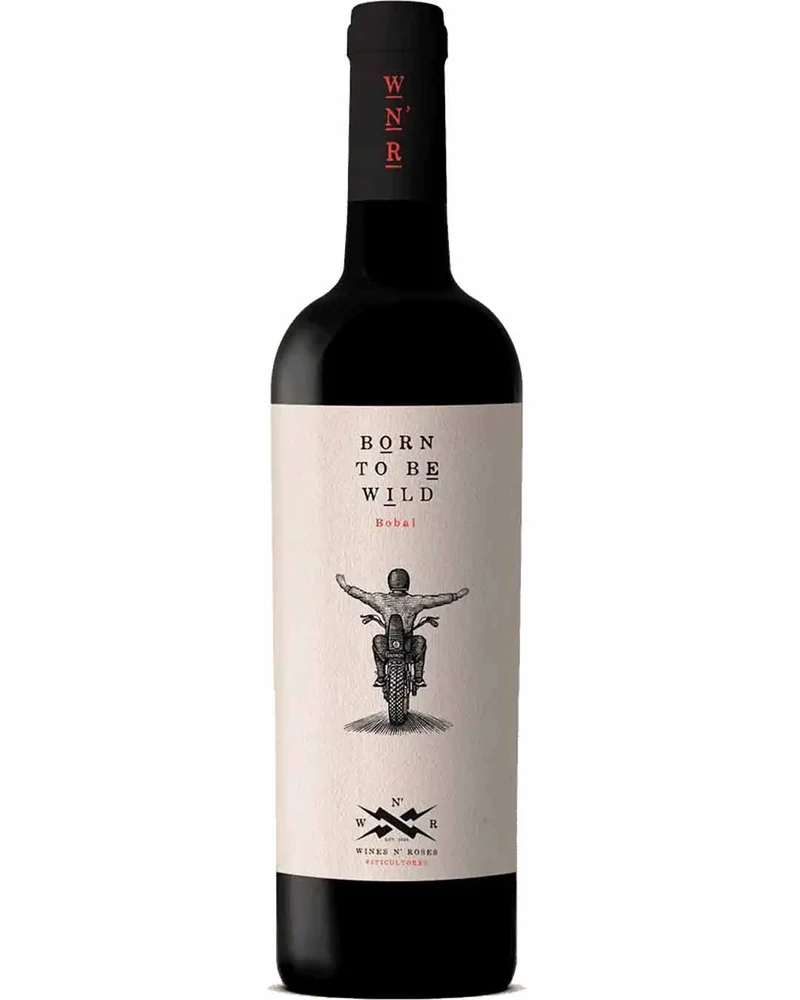 Wine N' Roses Born To Be Wild Bobal Red Wine, 75 cl