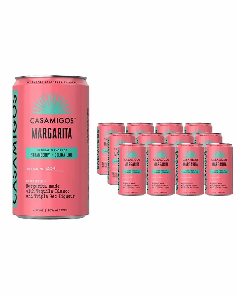 Casamigos Margarita Strawberry and Colima Lime Can Multipack, 12 x 200ml