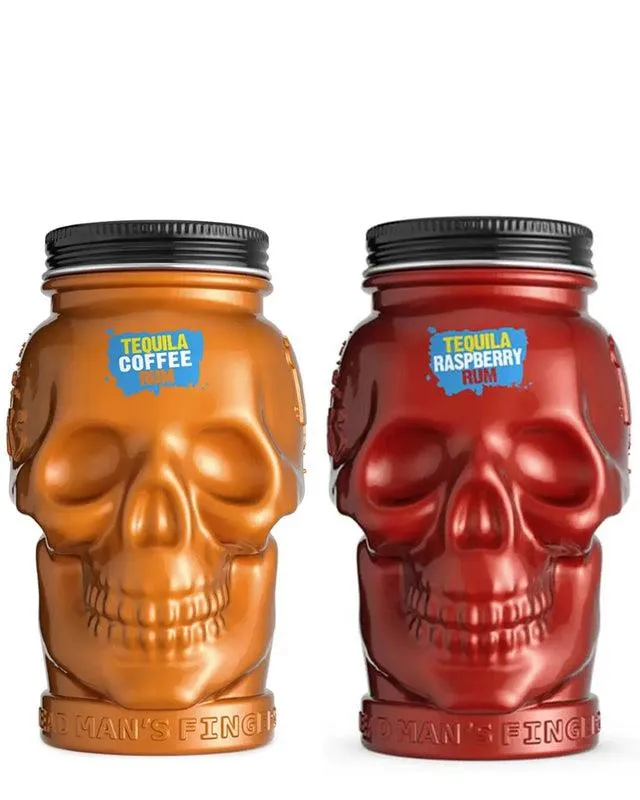 Dead Man's Fingers Limited Edition Tequila Flavoured Rum Mason Jar Duo, 2 x 50 cl