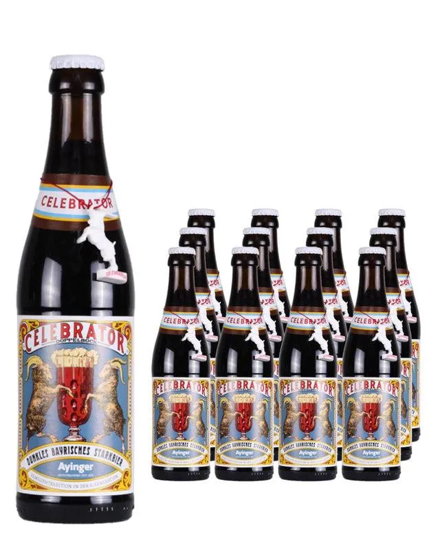Ayinger Celebrator Doppelbock Beer Multipack, 12 x 330 ml