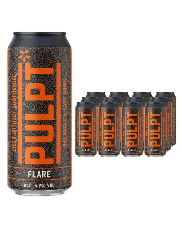 Pulpt Flare Cider Can Multipack, 12x440ml BBE 18/01/2026