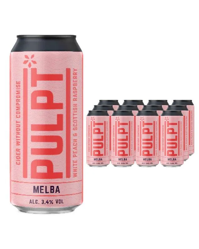 Pulpt Melba Cider Can Multipack, 12 x 440 ml BBE 15/01/2026