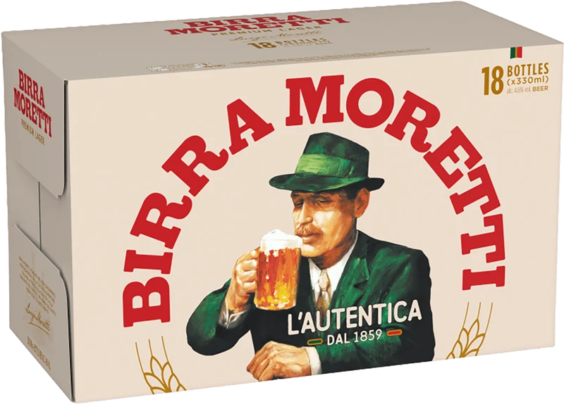 Birra Moretti 18 Pack 33cl Bottle