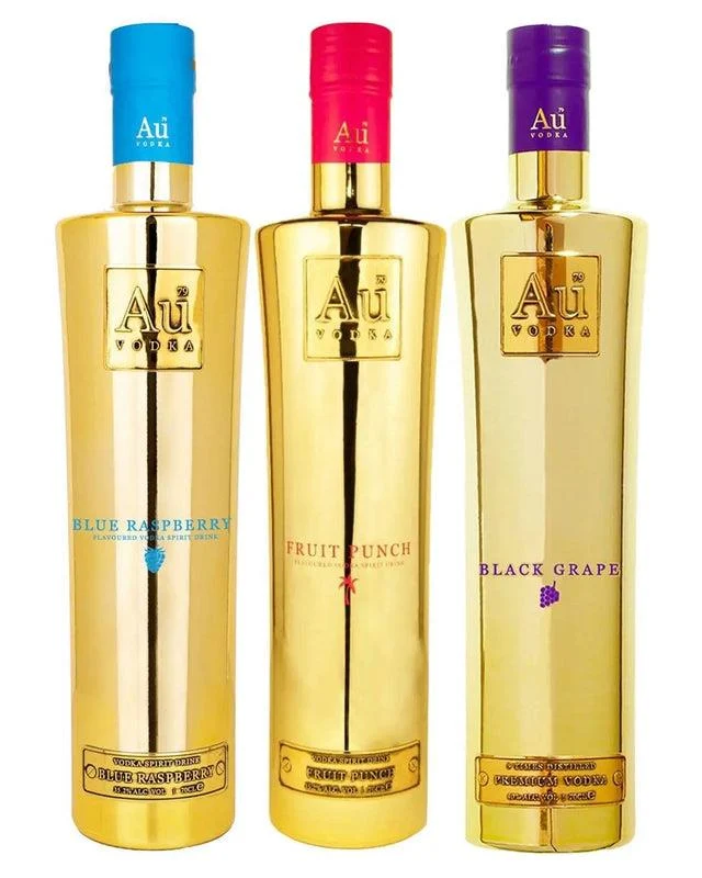 Au Vodka Exclusive Flavour Trio x 3, 70 cl