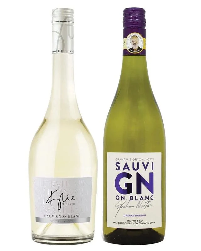Kylie Minogue and Graham Norton Sauvignon Blanc Tasting Set, 2 x 75 cl