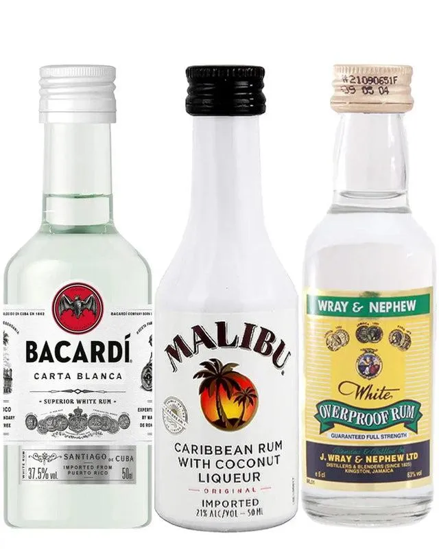 Rum Miniature Tasting Trio, 3 x 5 cl
