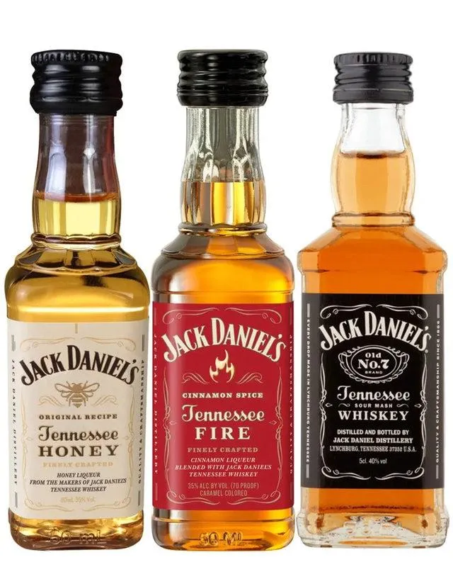Jack Daniel's Whiskey Trio Miniature Pack, 3 x 5 cl