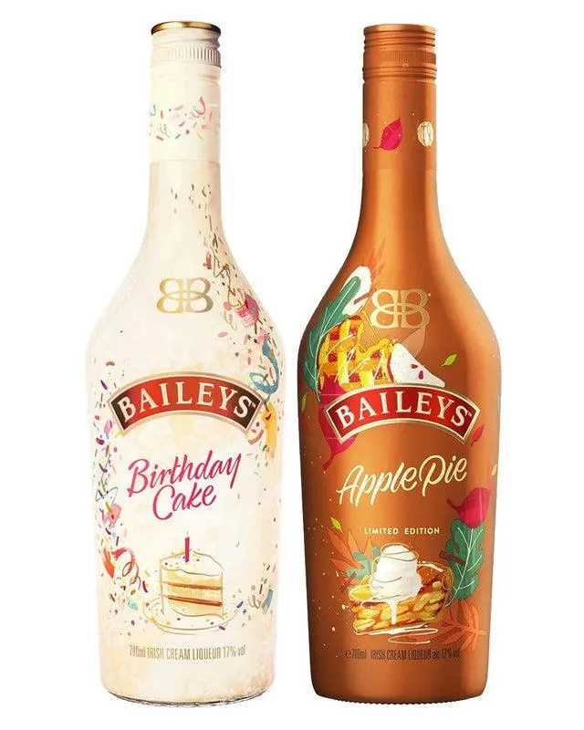 Baileys Birthday Cake and Apple Pie Duo, 2 x 70 cl