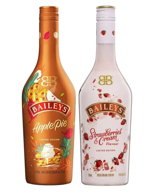 Baileys Apple & Strawberry Irish Cream Dessert Duet, 2 x 70 cl