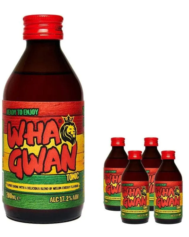 Wha Gwan Melon Cherry Tonic Multipack, 4 x 200 ml