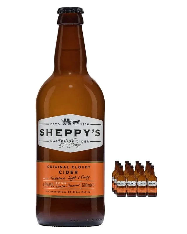 Sheppy's Original Cloudy Cider Multipack, 12 x 500 ml