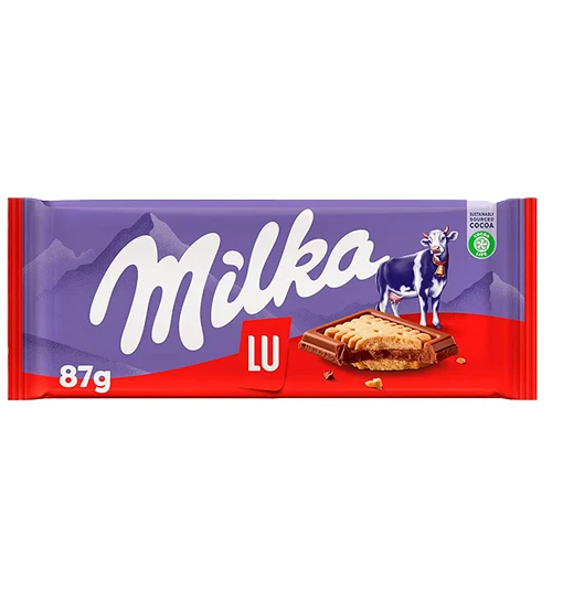 Milka and LU Biscuit Milk Chocolate 87g