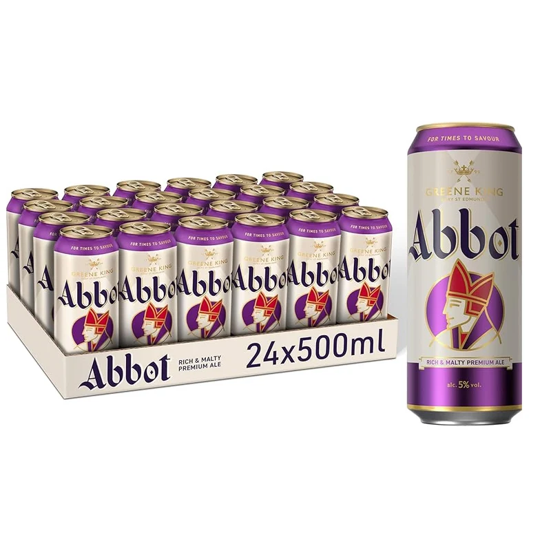 Greene King Abbot Ale 24 x 500ml Bottles 5% ABV