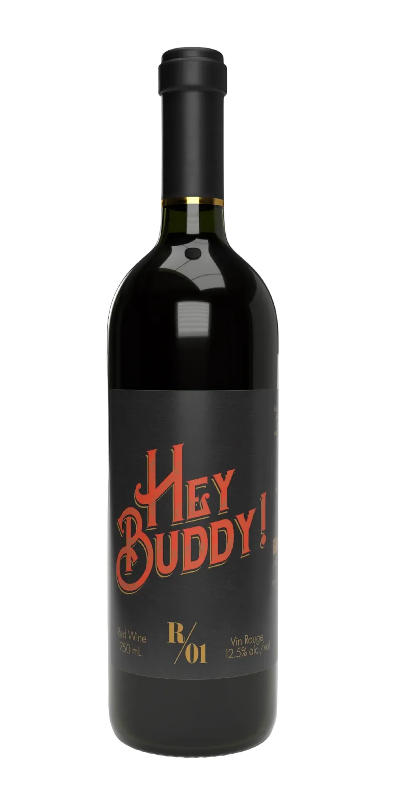 Hey Buddy NS Red Wine: Single 750ml btl