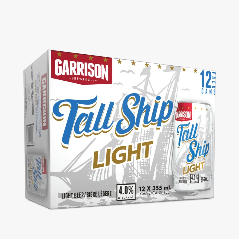 Tall Ship Light Ale: 12 pack 355ml can