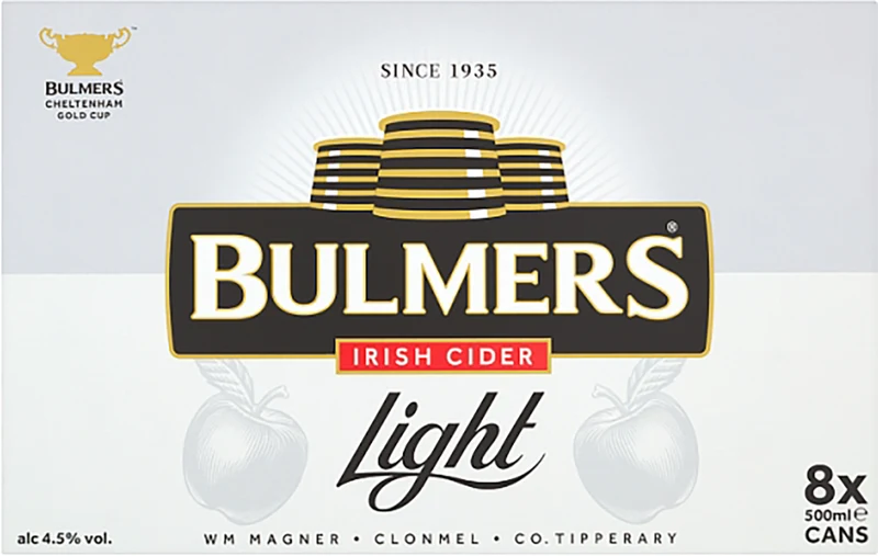 Bulmers Light 50cl Can 8 Pack