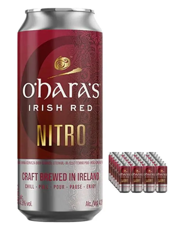 O'Hara's Irish Red Nitro Stout, 24 x 440 ml