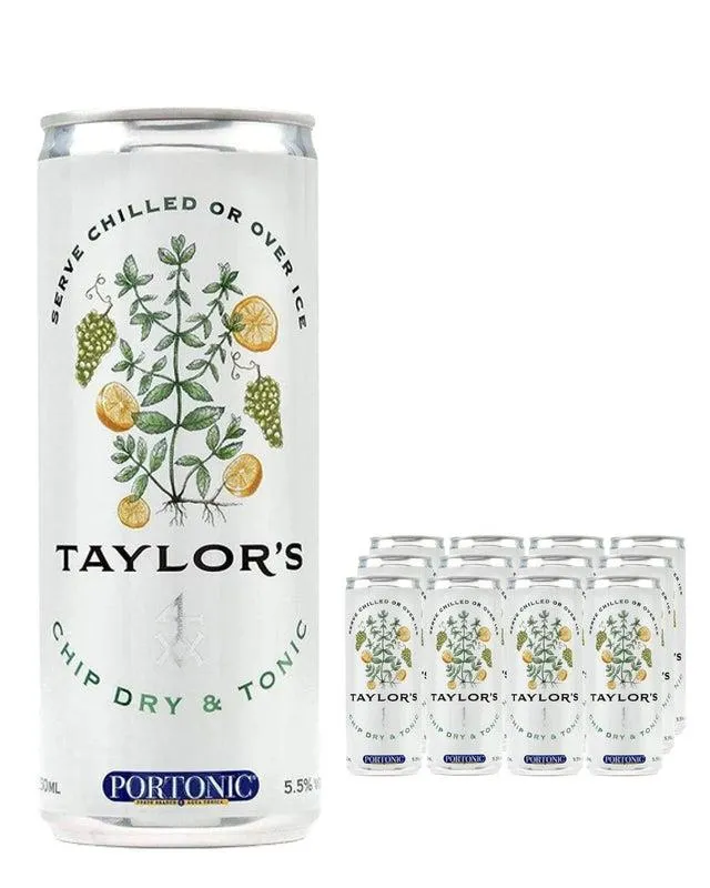 Taylor's Chip Dry & Tonic Can Multipack, 12 x 250 ml