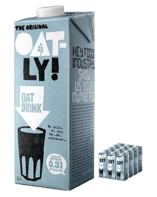 Oatly Oat Drink Orignal Multipack, 12 x 1 L