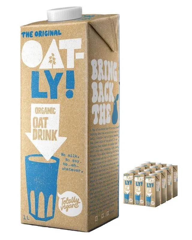 Oatly Oat Drink Organic Multipack, 12 x 1 L