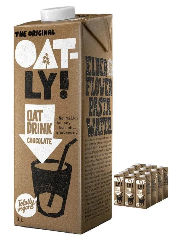 Oatly Oat Drink Chocolate Multipack, 12 x 1 L
