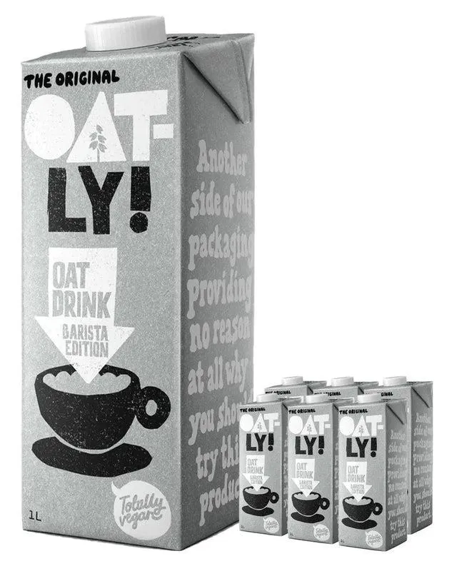 Oatly Oat Drink Barista Edition Multipack, 12 x 1 L