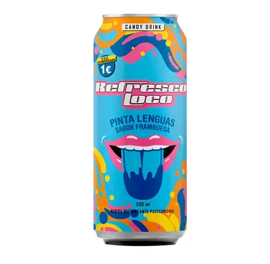 Toro Loco Raspberry Paint Tongues Drink 500ml