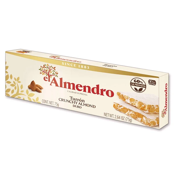 El Almendro Caramel Hard Nougat 75g