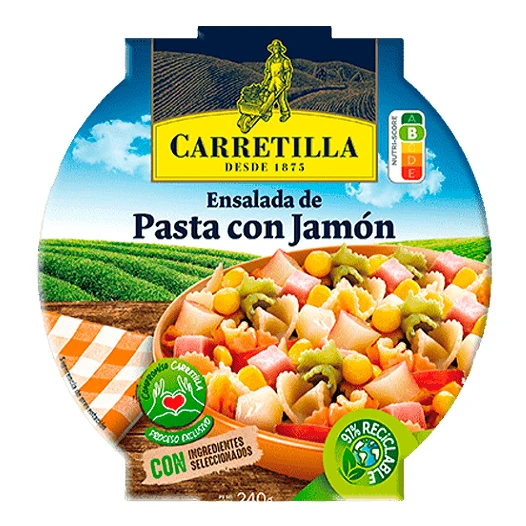 Carretilla Pasta Salad with Ham 240g