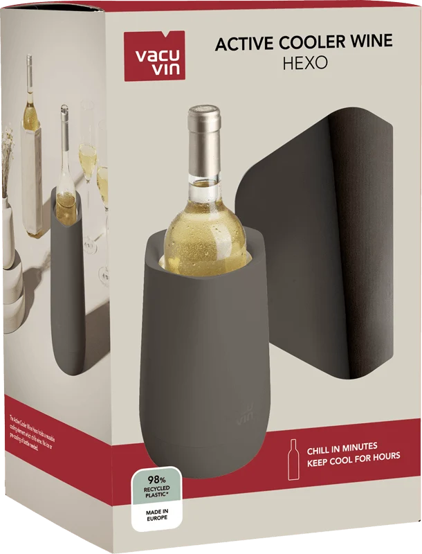 Vacu Vin Wine Cooler Hexo Graphite