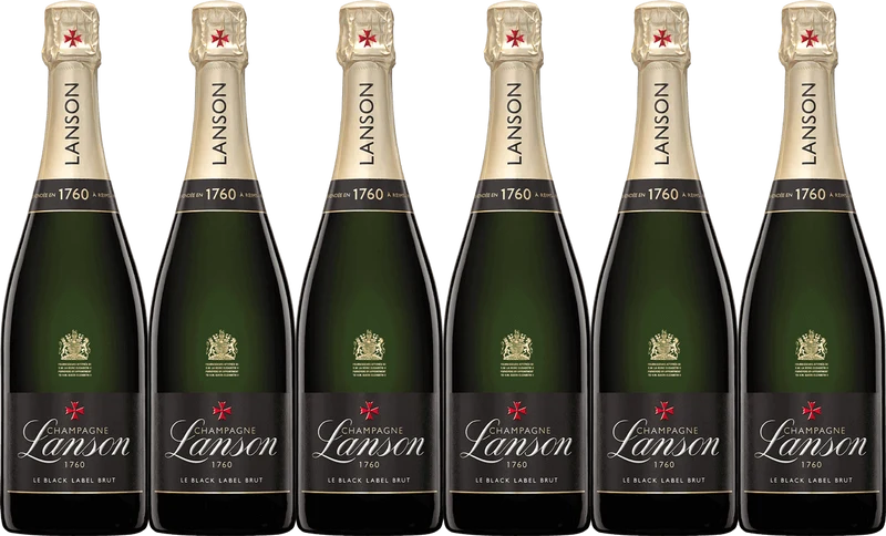 Champagne Lanson Le Black Label 6 Bottle Case