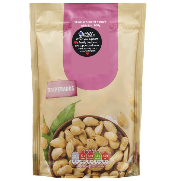 Skinless Almonds with Salt 200g