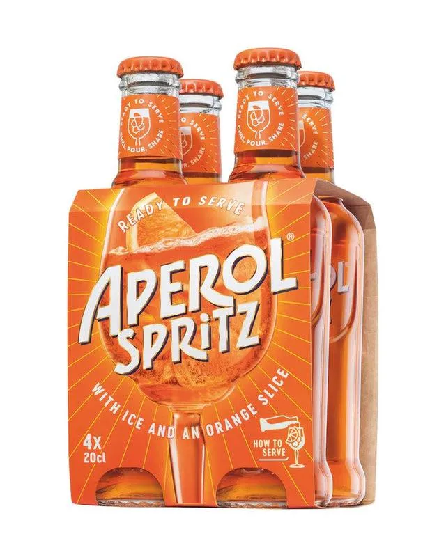 Aperol Spritz Premixed Drink Multipack, 4 x 200 ml