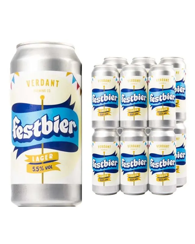 Verdant Festbier Lager Can Multipack, 12 x 440 ml