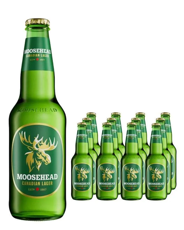 Moosehead Canadian Lager Beer Multipack, 12 x 350 ml