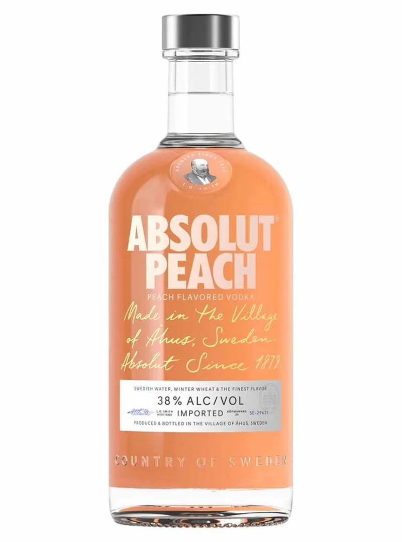 Absolut Peach Flavoured Vodka, 70 cl