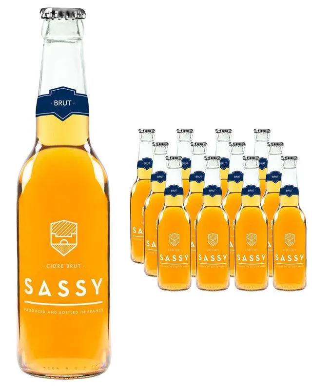 Sassy Cidre Brut Cider Multipack, 12 x 330 ml