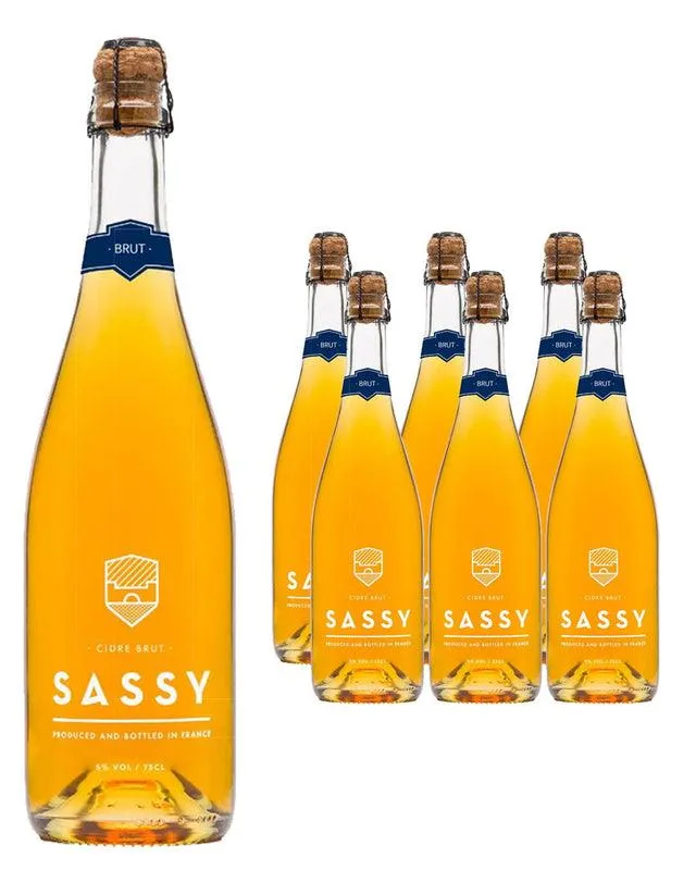 Sassy Cidre Brut Cider Multipack, 6 x 750 ml