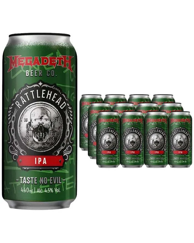 Black Sheep x Megadeth Rattlehead IPA Multipack, 12 x 440 ml