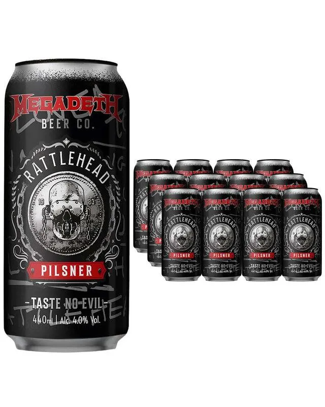 Black Sheep x Megadeth Rattlehead Pilsner Multipack, 12 x 440 ml